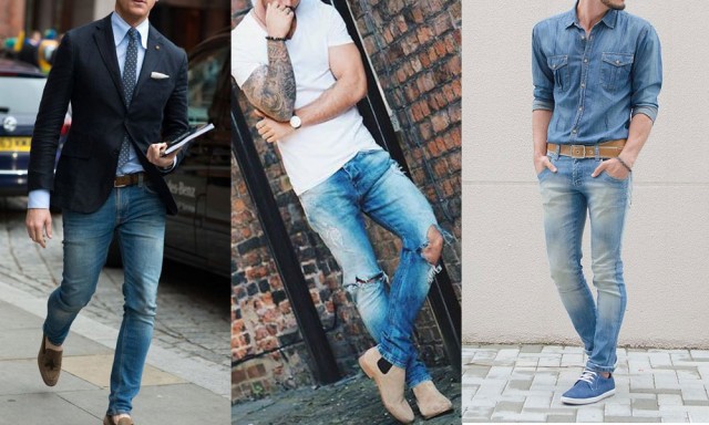 sapato social com jeans